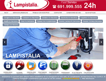 Tablet Screenshot of lampistalia.com